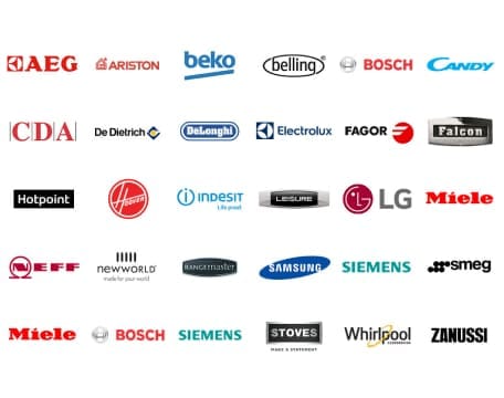 Major appliance brands we service
