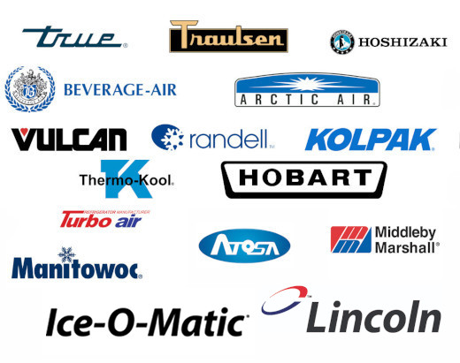 Major commercial appliance brands we service